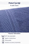 6-Piece Hand and Face Towel Set 50X90 cm Pure Cotton - 6