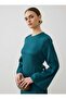 Tie-Waist Detailed Dress - Petrol - - 4