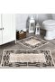 Non-Slip Base Washable 2 Piece 60x100 - 50x60 Bathroom Carpet Mat Toilet Seat Set