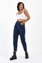 Tamnoplave opuštene pantalone - 3