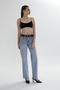 Women's Comfort High Waist Tint Wash Wide Leg Jeans - 5