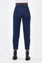 Tamnoplave opuštene pantalone - 5