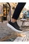 Ba0423 Thick High Sole Black Lace-Up Sports Men's Shoes Daily Use - 4