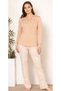 Women's Long Sleeve Lace Detail Modal Printed Pajama Set 89-42 - 3