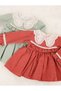 Milla Lace Collar Vintage Long Sleeve Holiday Special Occasion Baby Girl Dress - 6