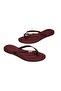 Women's Burgundy Flip Flops Beach Slippers - 3