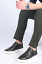 Laceless Elastic Eva Sole Genuine Leather Sneaker 174-24226 Men's Shoes