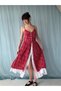 Design Victorian Era Countryside Dress Women Red - 4