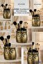 Makeup Organizer, Makeup Brush Holder, Makeup Organizer Set, Gold Antique Finish, Model 8 - 5