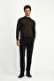 Half Turtleneck Regular Fit Wool Basic Knitted Sweater - 3