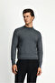 Half Turtleneck Regular Fit Wool Basic Knitted Sweater - 5
