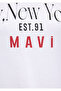 White Logo Printed Loose Cut T-Shirt -1612842-620 - 6
