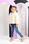 Angel Lace-up and Zippered Leather Girl's Boots Powder - 4