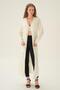 Cardigan lung alb 135 - 6