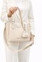Justpolo Women's Soft Leather 3 Compartment Hand and Shoulder Bag - 2