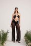 Beli Rope Detailed t Tulle Pareo Shirred Trousers Black - 3