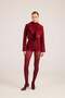 High Waist Zippered Mini Bailey Shorts Burgundy - 3