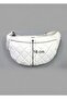Genuine Leather Unisex Diamond Patterned Wide Waist and Chest Freebag Bag - 3