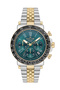 Sapphire Glass Sports Silver - Gold - Green Men's Wristwatch Nc34-29B843-Cnbm