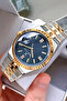 Men's Wristwatch 3 Atm Waterproof Silver-Gold Color Steel Band Dkh4581C5 - 3