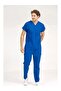 Cobalt Blue Lycra Doctor and Nurse Jersey Unisex Surgical Team |   Brl Scruble - 4