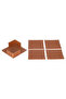 SUNİ LEATHER QUALITY 4-PIECE COASTER IDEAL FOR TABLE TOP OF TEA COFFEE - 2