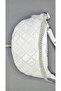 Genuine Leather Unisex Diamond Patterned Wide Waist and Chest Freebag Bag - 5