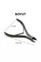 Stainless Steel Nail Cuticle Nipper Black Color - 5