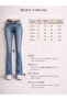 Women's High Waist Stretch Fabric Slim Mom Jeans Pants - 7