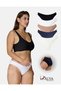 Women's Panties, Cotton Slip Briefs Colorful Underwear- Black, White, Skin, Navy, Ecru - 5 Pieces