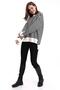 Striped Oversize Knitwear Sweater 6336 Ecru-Black - 6