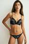 Embroidered lace push-up bra - 2