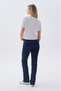 Women's White Embroidery Detailed Crew Neck T-Shirt - 2