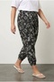 Plus Size and Elastic Waist Detail Pocketed Jogger Pants Stretch Fabric Viscose Pants 145095 - 5