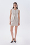 Women's Ecru Tweed Mini Skirt
