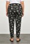 Plus Size Narrow Leg Patterned Pocketed Carrot Cut Stretch Fabric Viscose Pants 143733 - 4