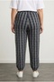 Plus Size Elastic Waist and Leg Striped Pocket Trousers 89-71 - 4