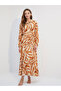 Viscose buttoned long dress bjm-1738 - 7