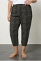 Plus Size and Elastic Waist Detail Pocketed Jogger Pants Stretch Fabric Viscose Pants 303017 - 2