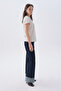 Women's Off-White Embroidered Crew Neck T-Shirt - 3