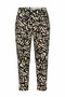 Large Size Skinny Leg Elastic Waist Patterned Slim Trousers 310135 - 6