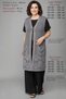 Large Size Knitwear Women's Oversized Summer Cotton Pack Anti-Sweat Lace-Like Knit Long Tunic Mother Gray Vest