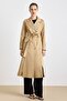 File Detailed Double-Breasted Water-Repellent Featured Trench Coat Kamel 6831 - 3