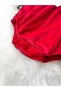 Briella Long Sleeve Special Occasion Holiday Bow Detail Baby Girl Romper - 6