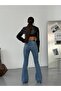 Women's High Waist Flared Flare Jean Pants - Body Shaping - 3