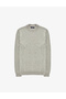 Light Gray Melange Slim Fit Quarter Collar Basic Knitwear Sweater 50314188-Vr091 - 7