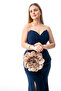 MILA | Silver Metal Round Handle Rose Flower Design Evening Bag - Wedding Engagement Chic Evening Bag - 2