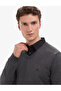 Anthracite Melange Slim Fit V-Neck Basic Knitwear Sweater 50314190-Vr081 - 3