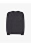 Anthracite Melange Slim Fit V-Neck Basic Knitwear Sweater 50314190-Vr081 - 7