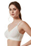 Unpadded, Wireless, Non-Wired, Six-Strap Cotton Combed Cotton Gathering and Minimizing Bra. - 2